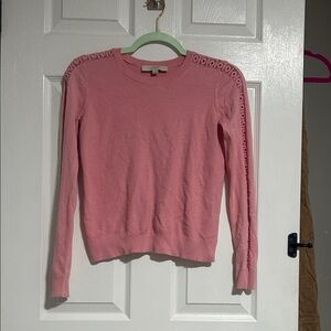 LOFT Blush Pink Textured Sweater
